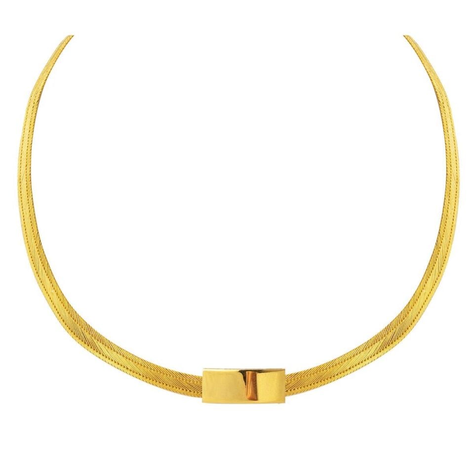 Taşsız Trabzon Hasır 14 Ayar Altın Takı Seti