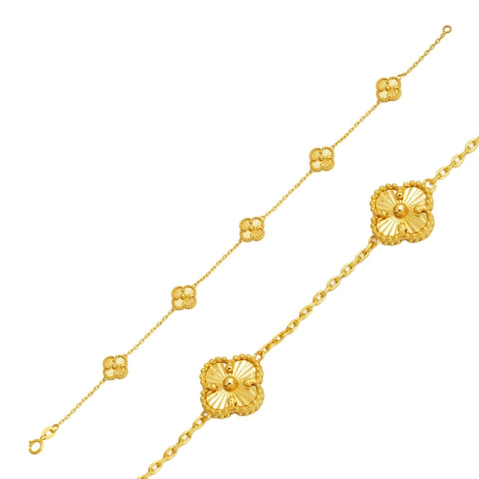 Van Cleef Yoncalı Altın Bileklik