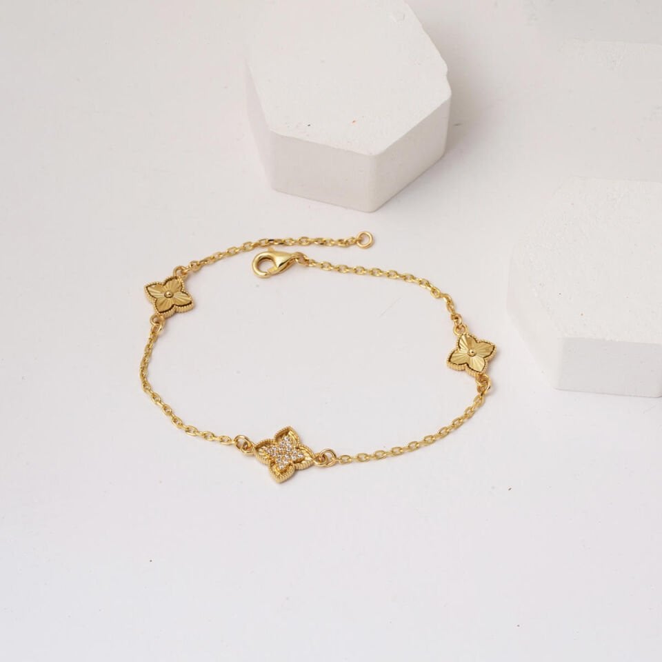 Van Cleef 14 Ayar Yonca Altın Künye