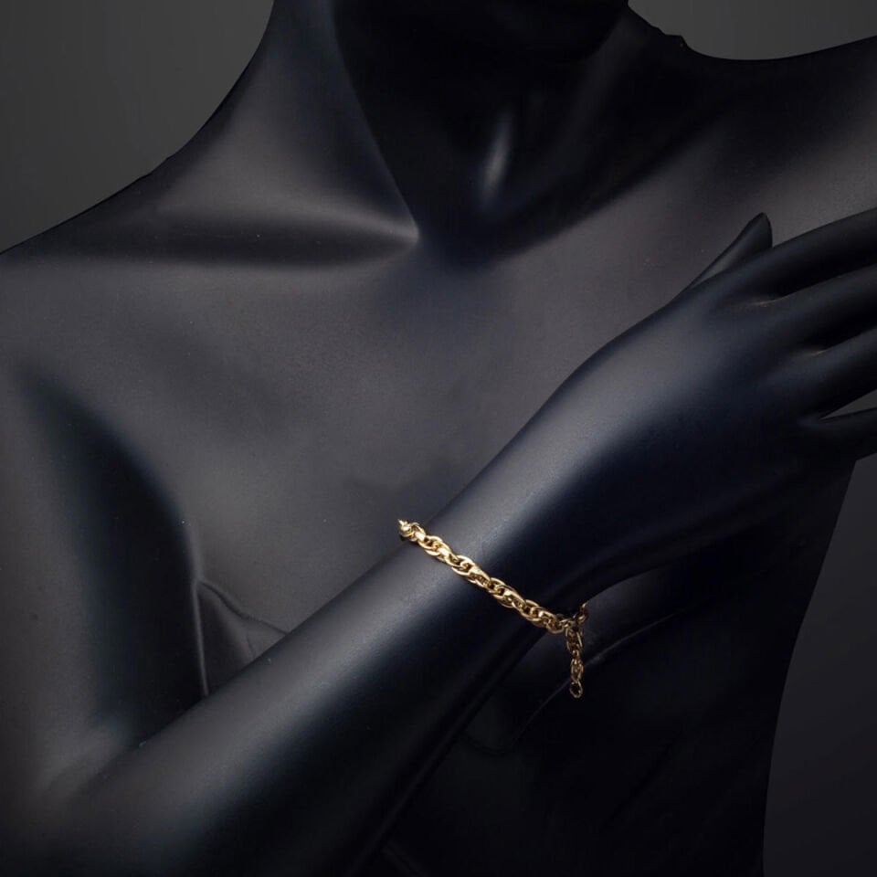 Hallow 14 Ayar Altın Bileklik