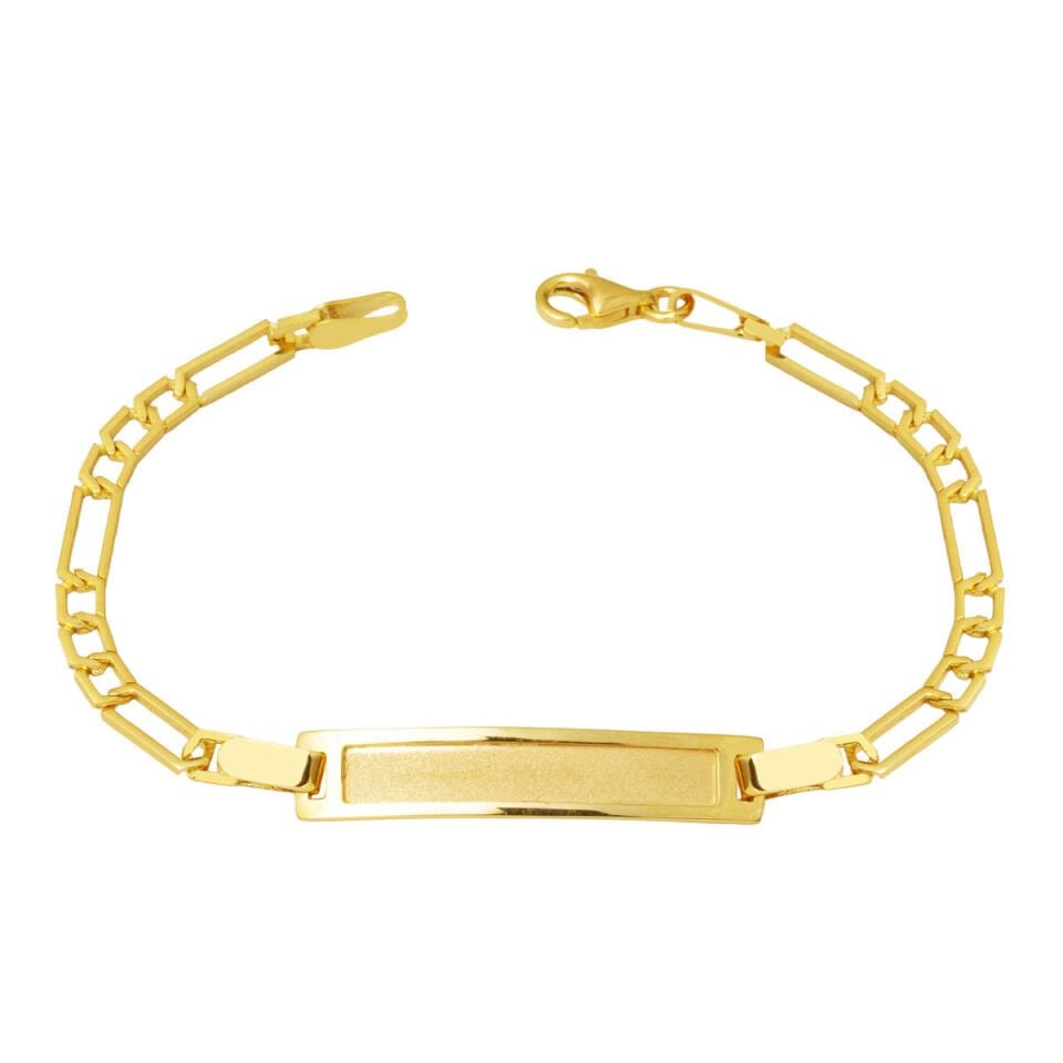 İsim Yazılabilen Altın Çocuk Künyesi