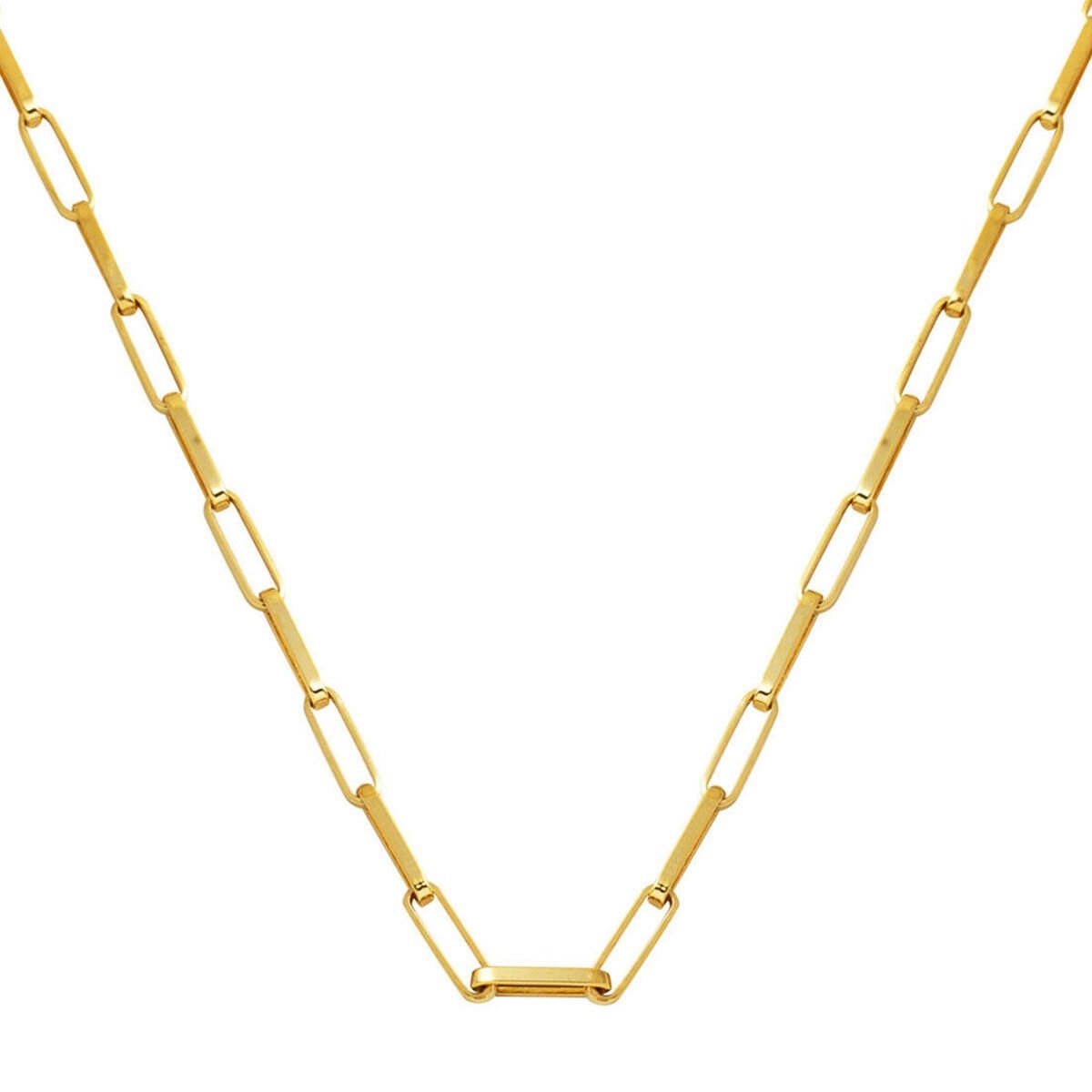 Ataç 14 Ayar Altın Zincir Kolye (3,5 mm Enli) 60 cm.