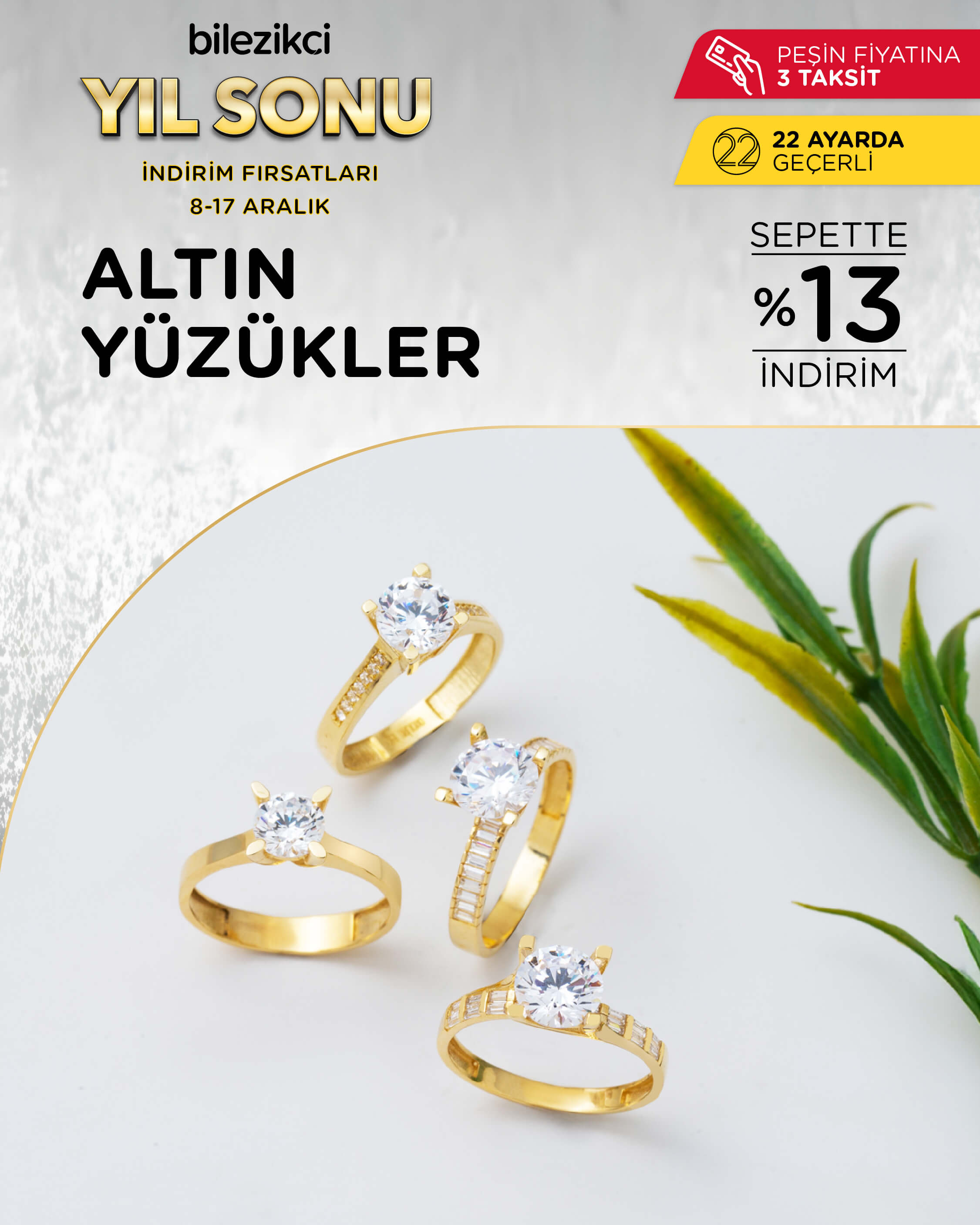 indirimli altın yüzük modelleri ve fiyatları