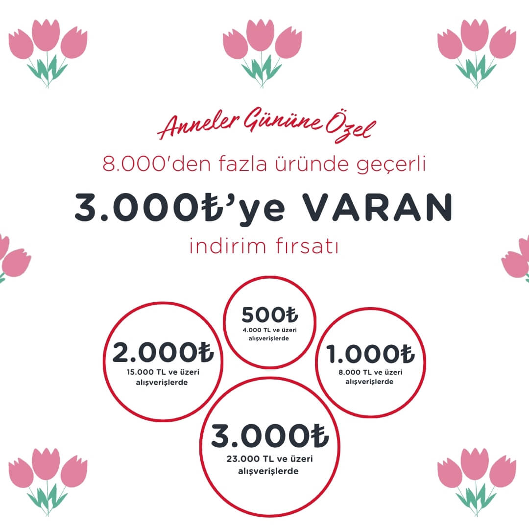 anneler günü indirim fırsatları