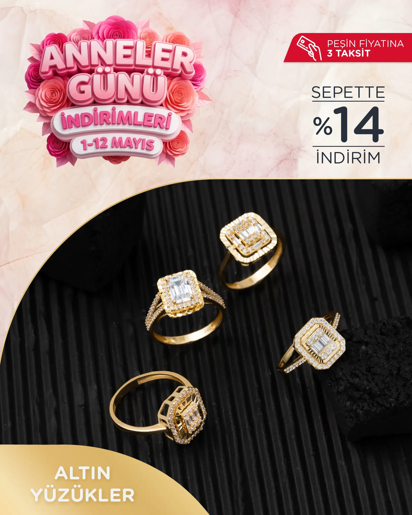 Anneler Gününe Özel İndirimli Altın Alyans Modelleri 