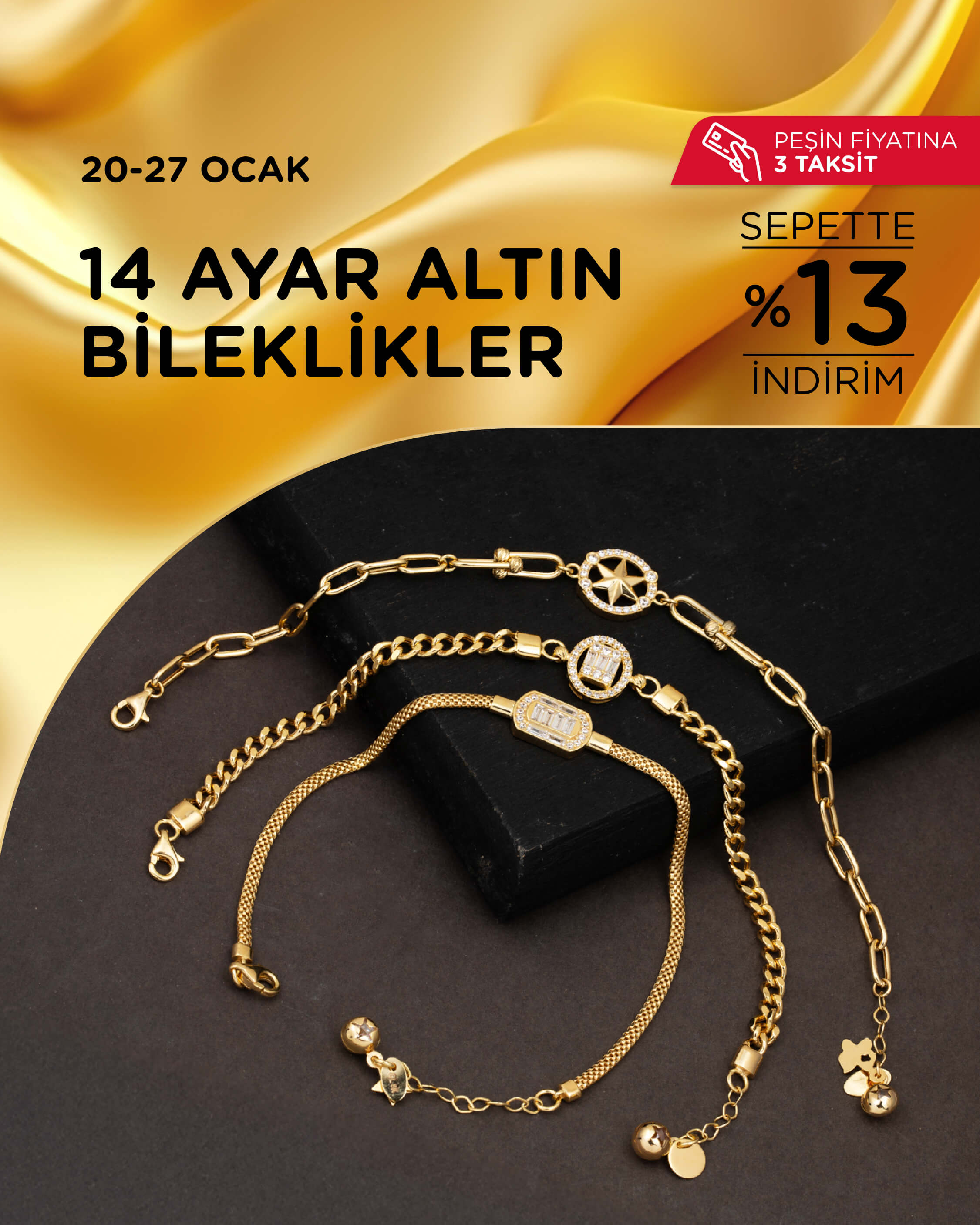 indirimli 14 ayar bileklik modelleri ve fiyatları