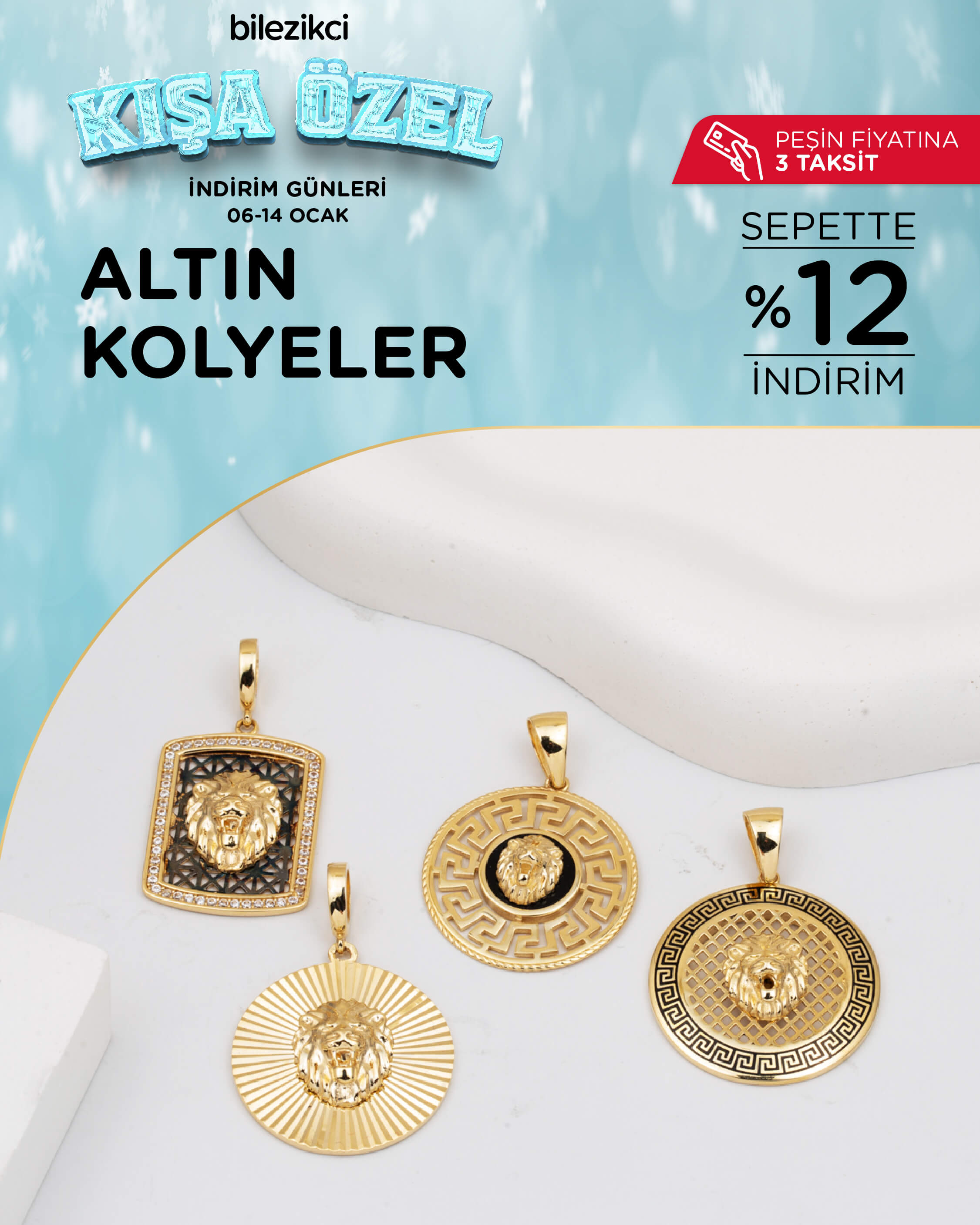 kışa özel indirimli altın kolye modelleri ve fiyatları