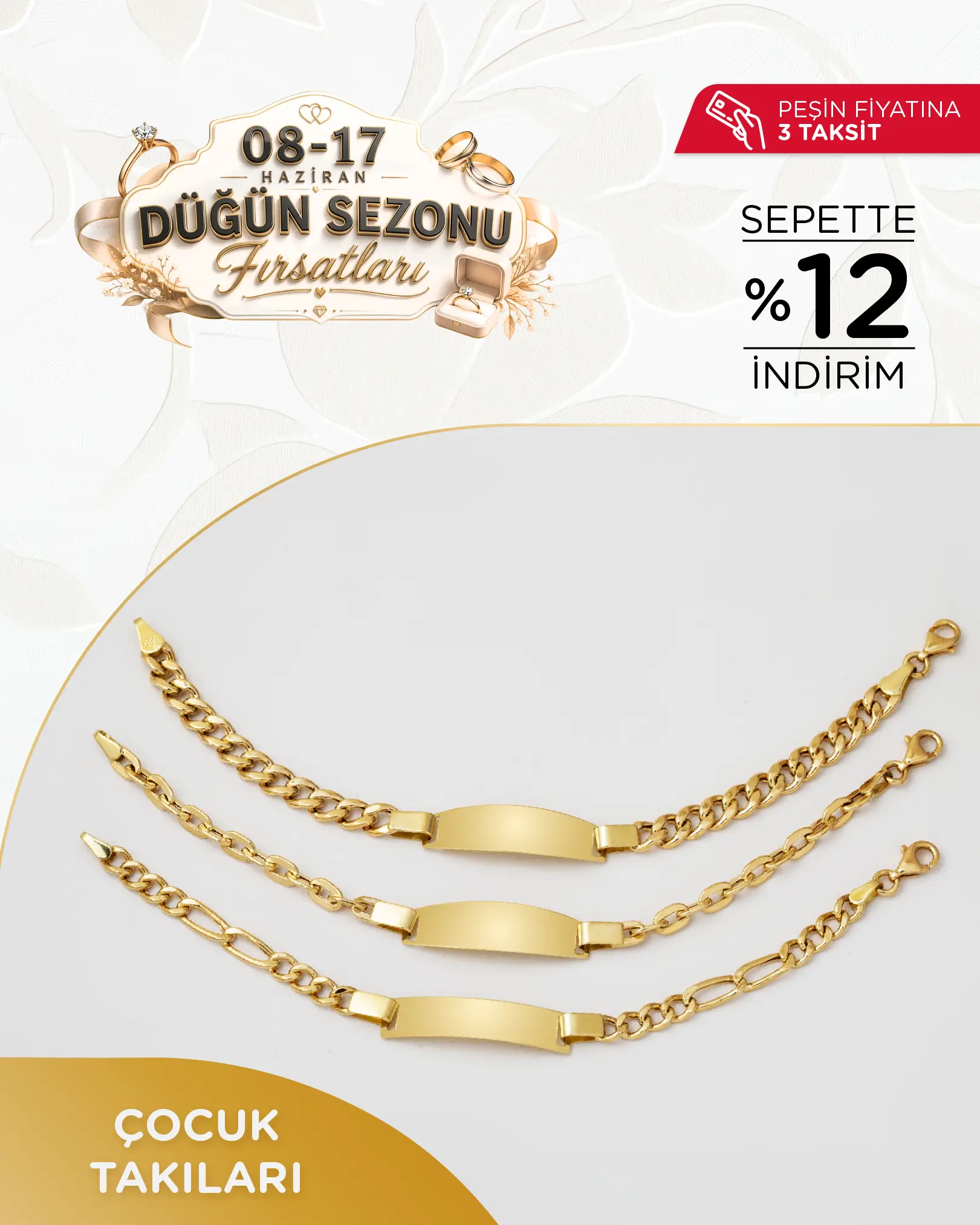 Düğün Sezonu Fırsatlarına Özel Altın Çocuk Takıları