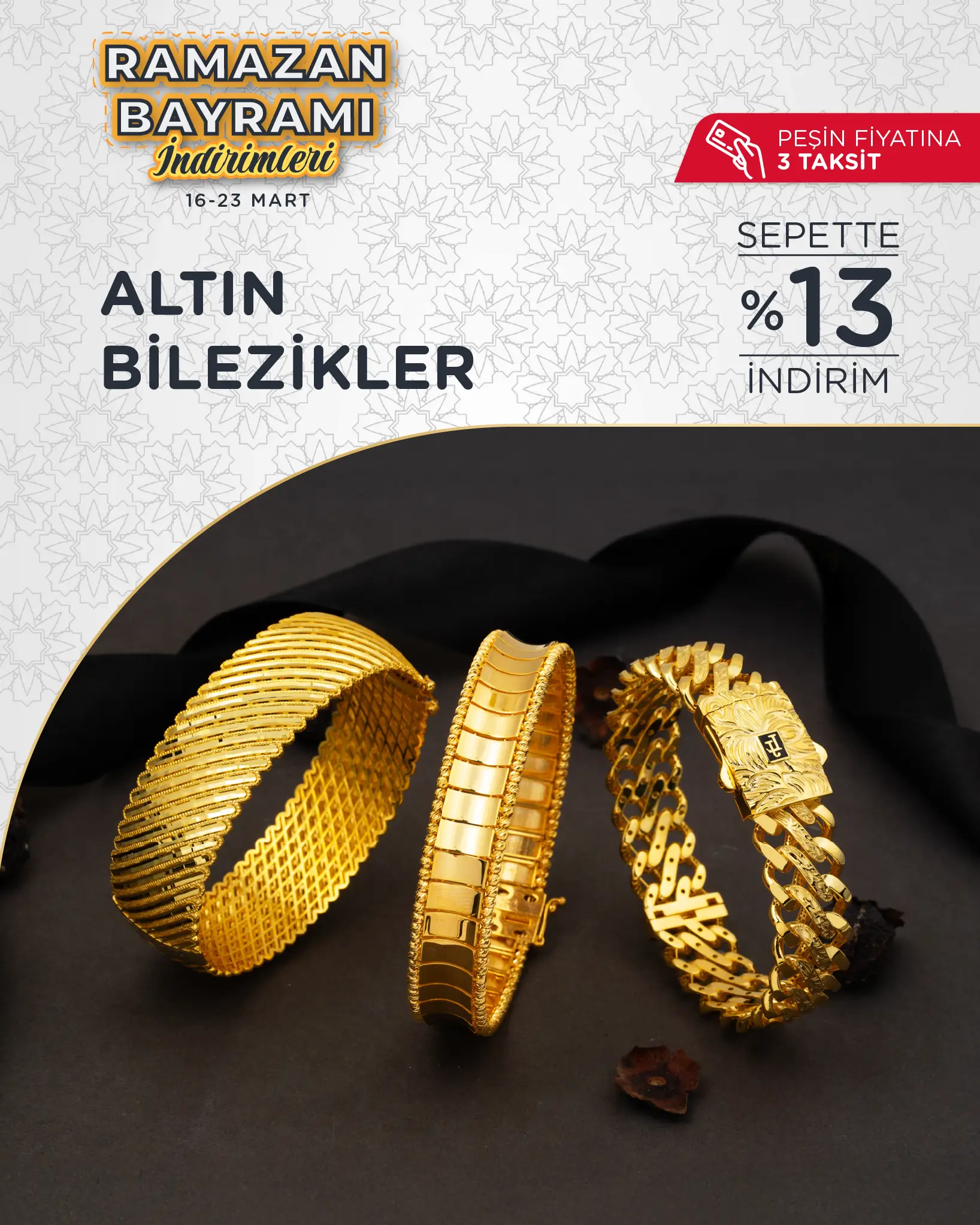 Bayrama özel indirimli altın kelepçe bilezik modelleri