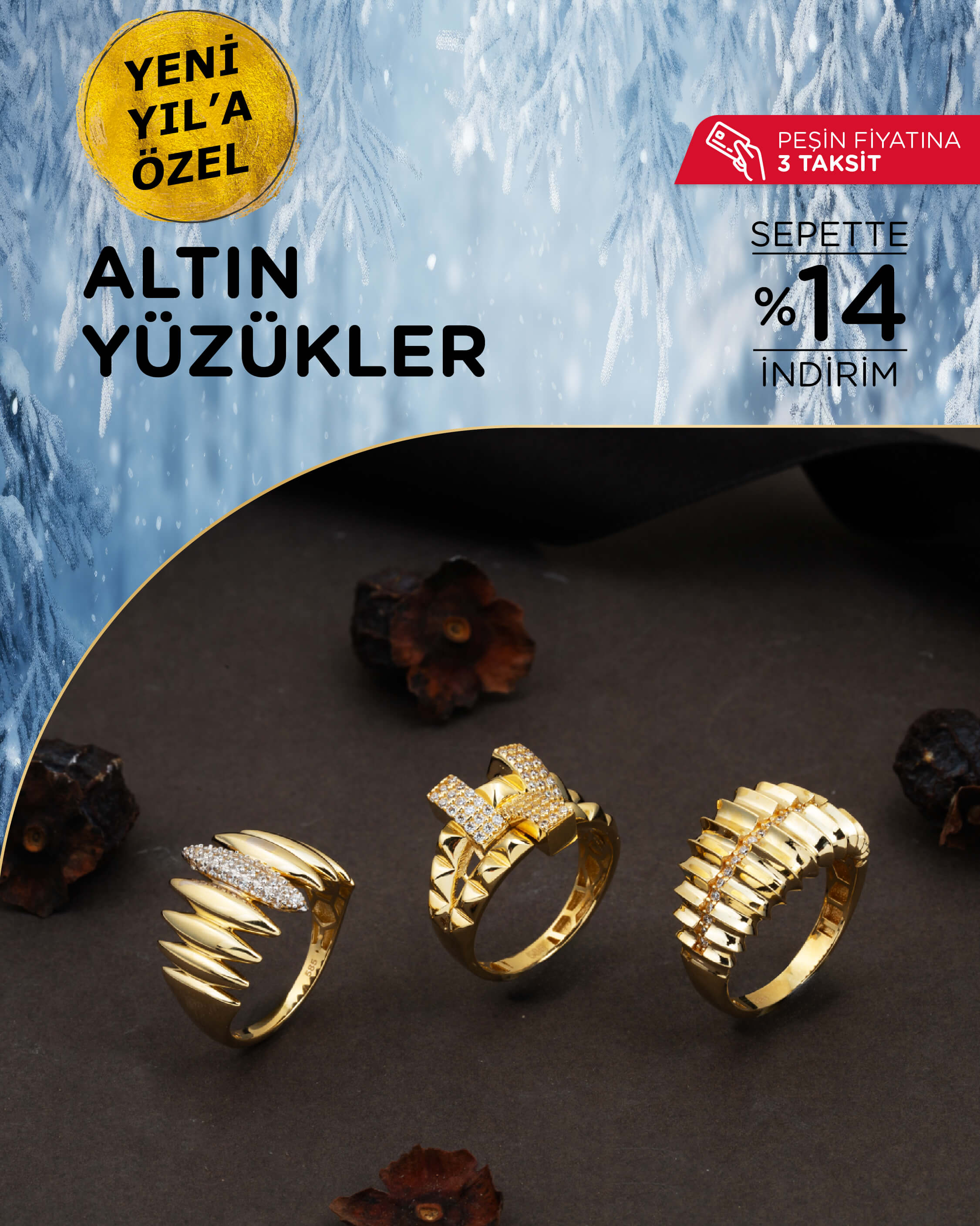 yeni yıla özel indirimli yüzük modelleri ve fiyatları