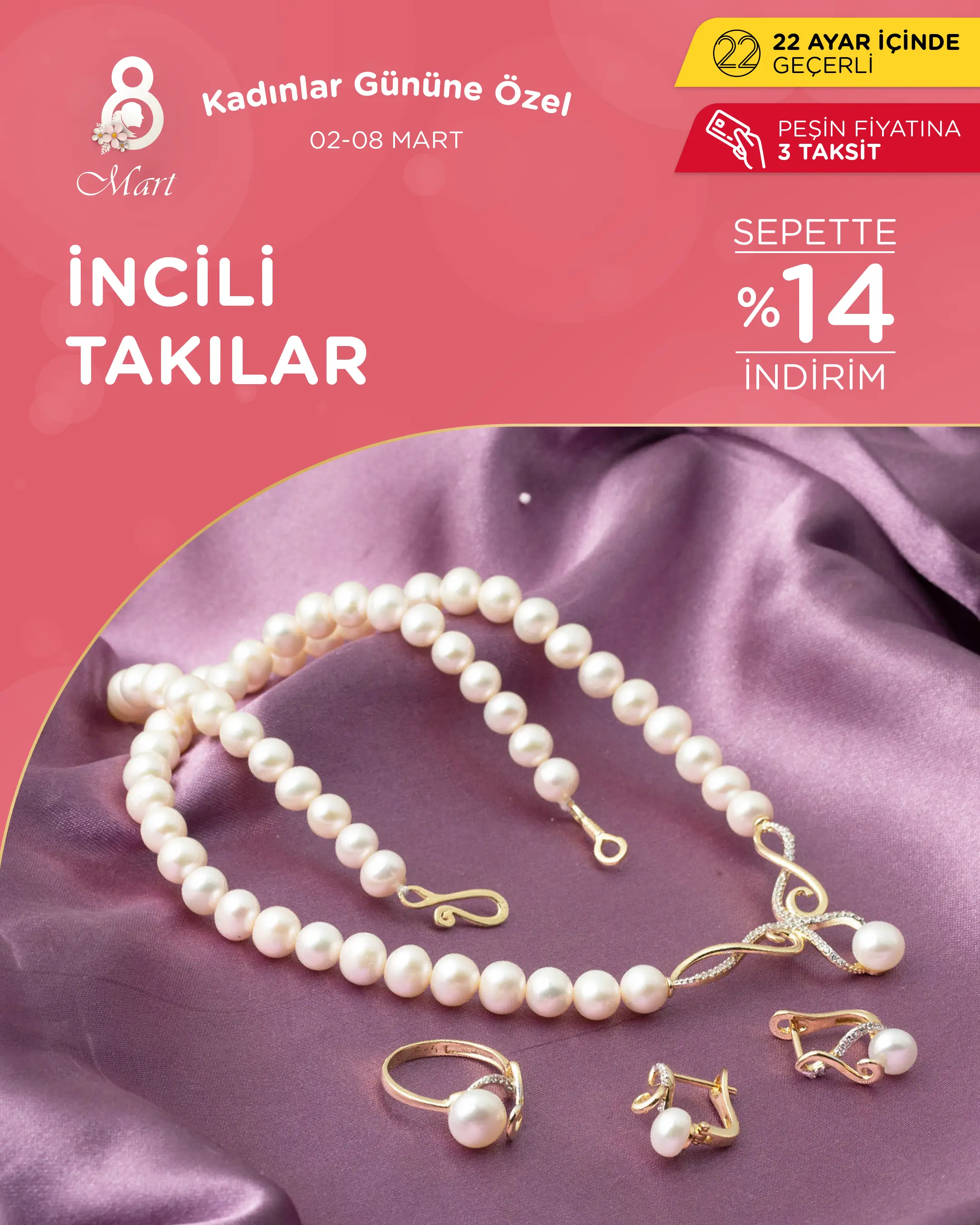 İncili Altın Takı Modelleri ve Fiyatları