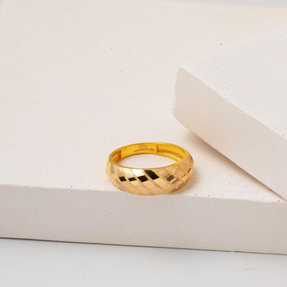 Ajda Kalemli Sarı Altın Yüzük