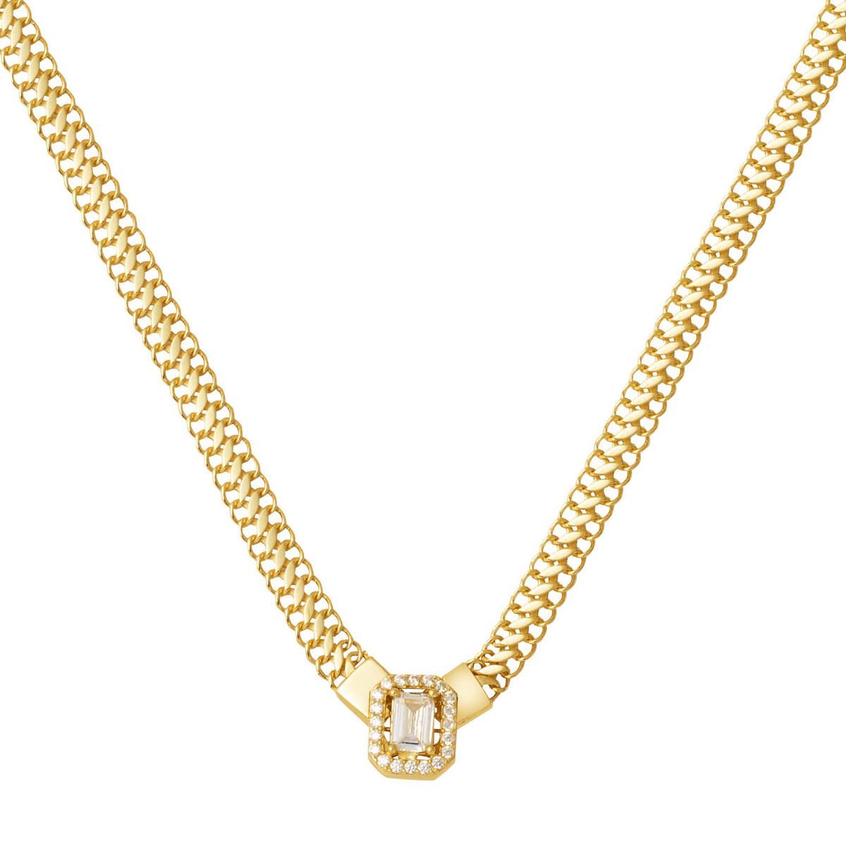 Örme Zincirli Baget 14 Ayar Gerdanlık Kolye