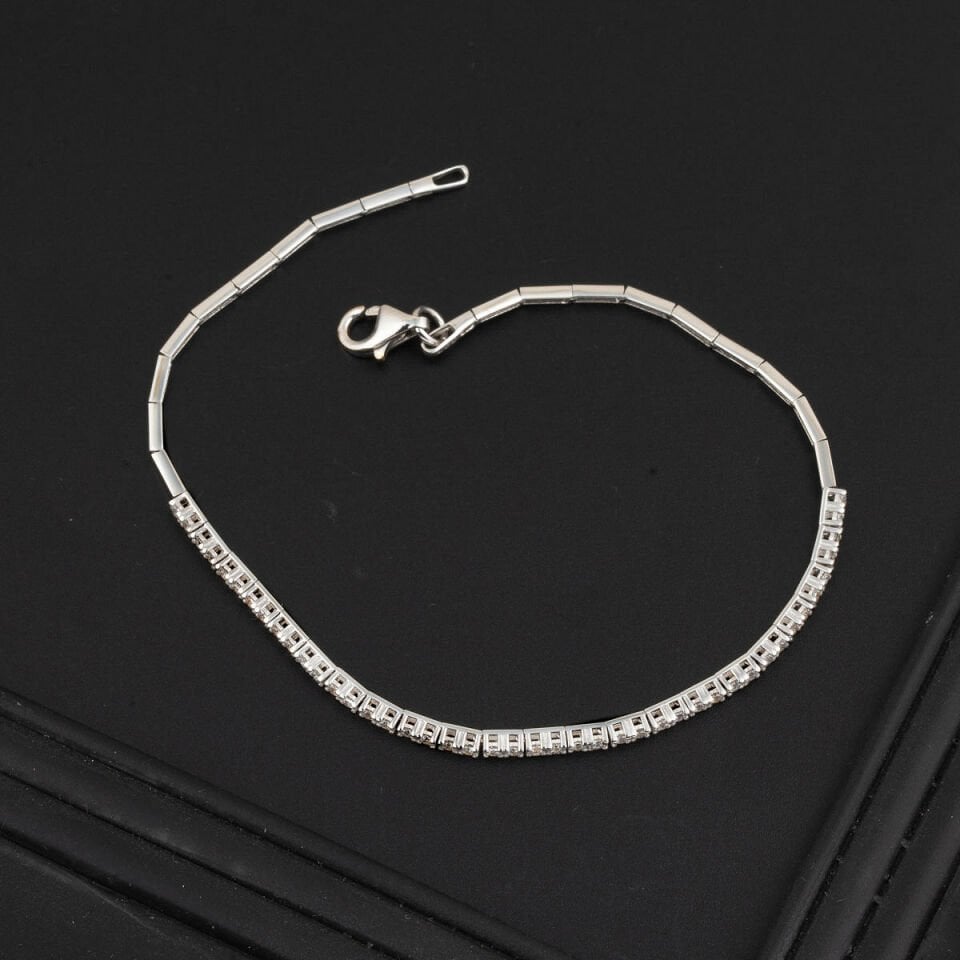 14 Ayar Tek Sıra Suyolu Altın Bileklik