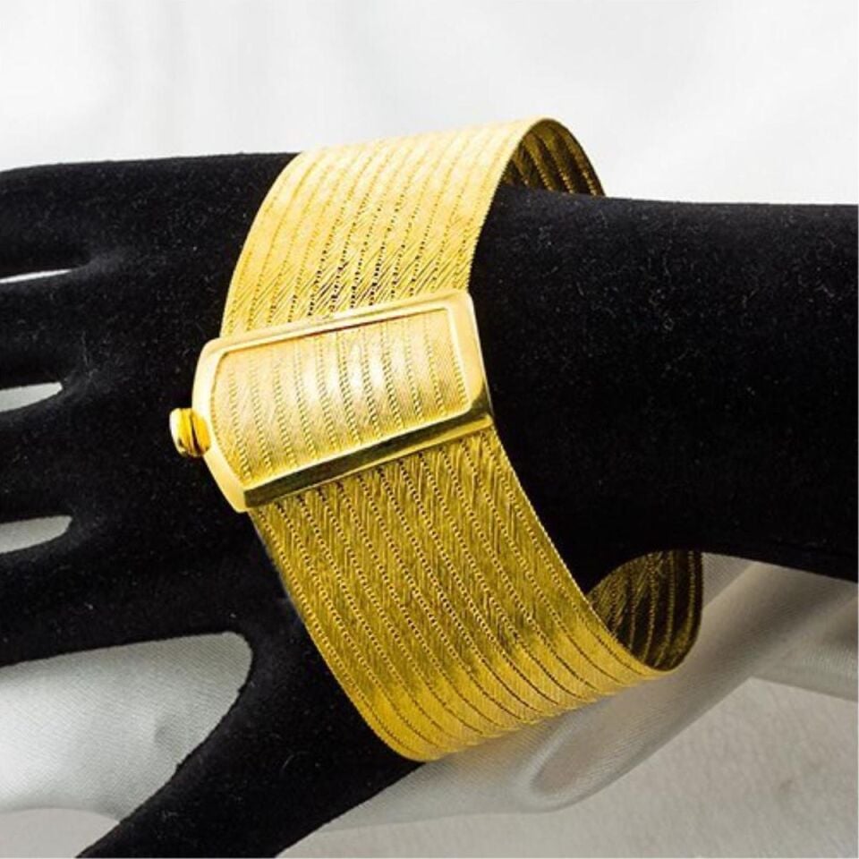 13 Sıralı Taşsız Trabzon Hasır Gümüş Bilezik