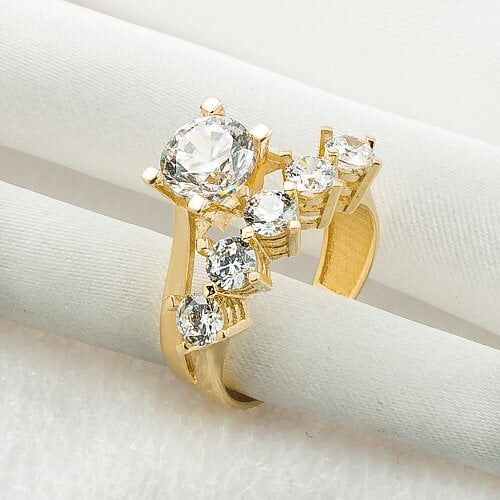 Beştaş Tektaş Birarada 14 Ayar Altın Yüzük