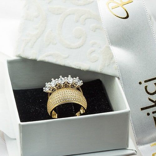 Beştaşlı Yarumtur Alyans 14 Ayar Altın Yüzük