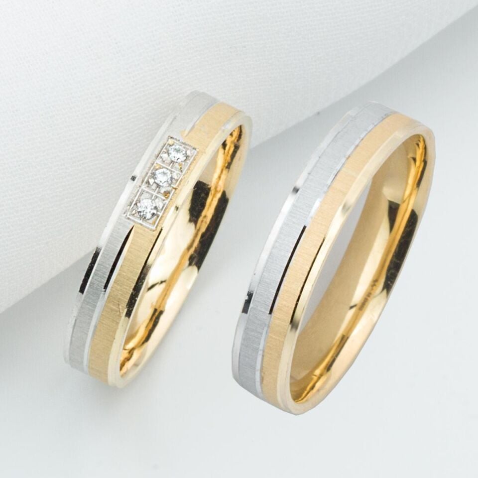 Elişi 14 Ayar Altın Alyans Takımı