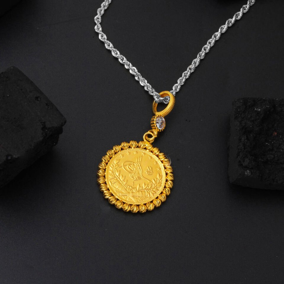 Yarım Reşatlı 14 Ayar Altın Kolye Ucu