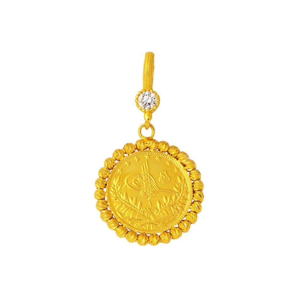 Yarım Reşatlı 14 Ayar Altın Kolye