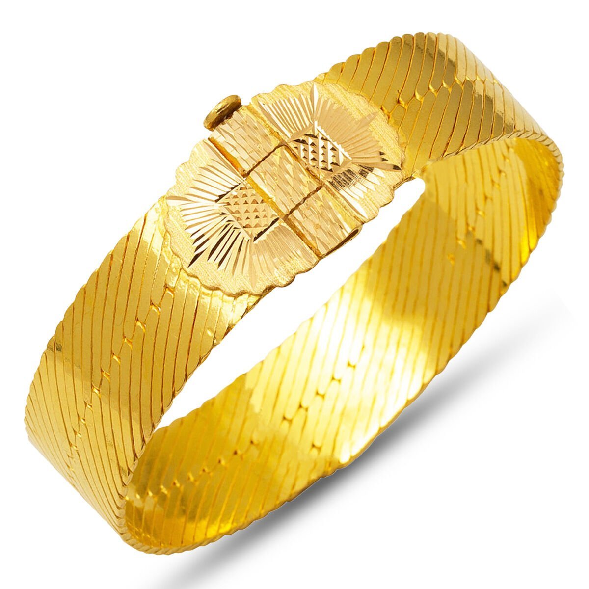 Diyarbakır Ezmesi  22 Ayar Altın Kelepçe Bilezik