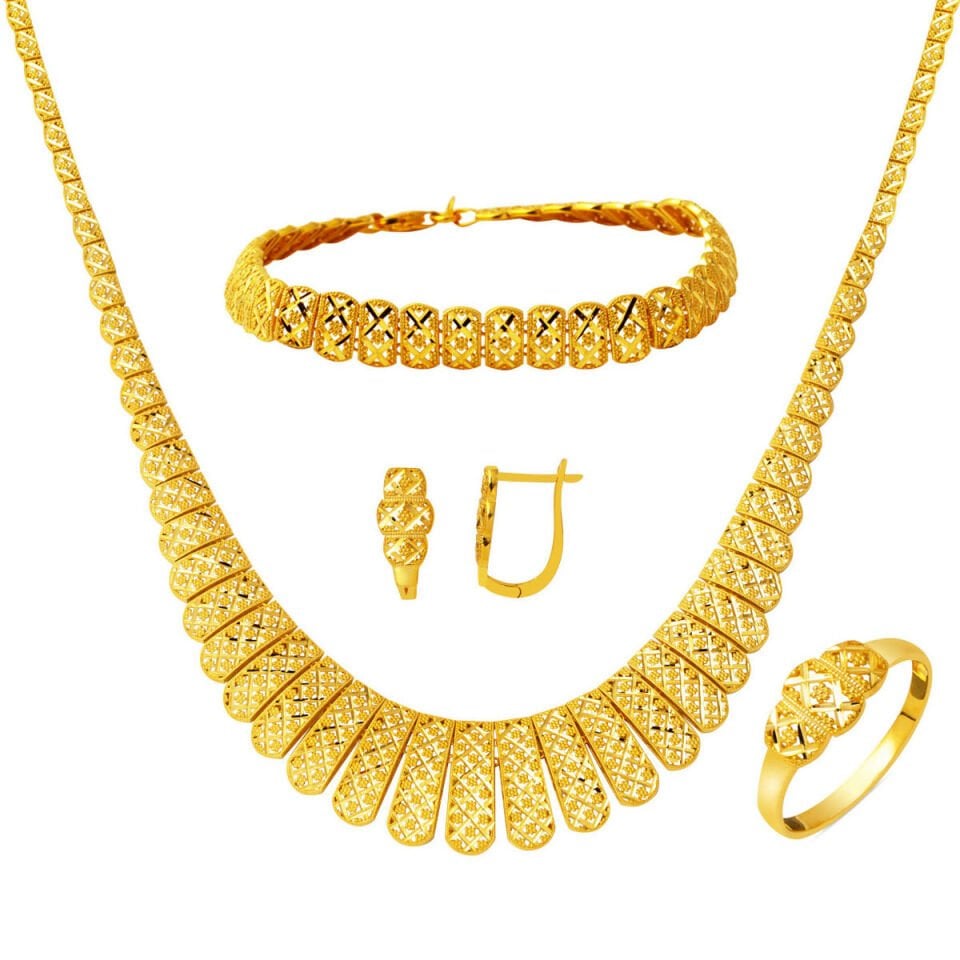 Kalem İşlemeli İtalyan 14 Ayar Altın Düğün Seti