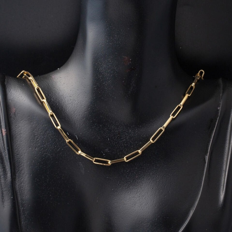 Ataç Zincirli Kolye Bileklik Set 14 Ayar Altın