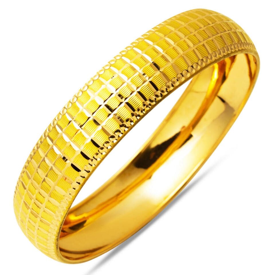 18 Gram 22 Ayar Altın Bilezik (1,5 cm Enli)