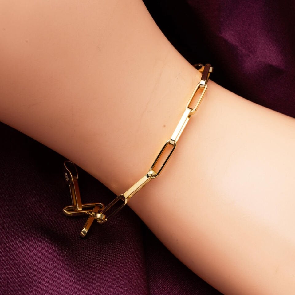 14 Ayar Altın Ataç Zincir İkili Takı Seti