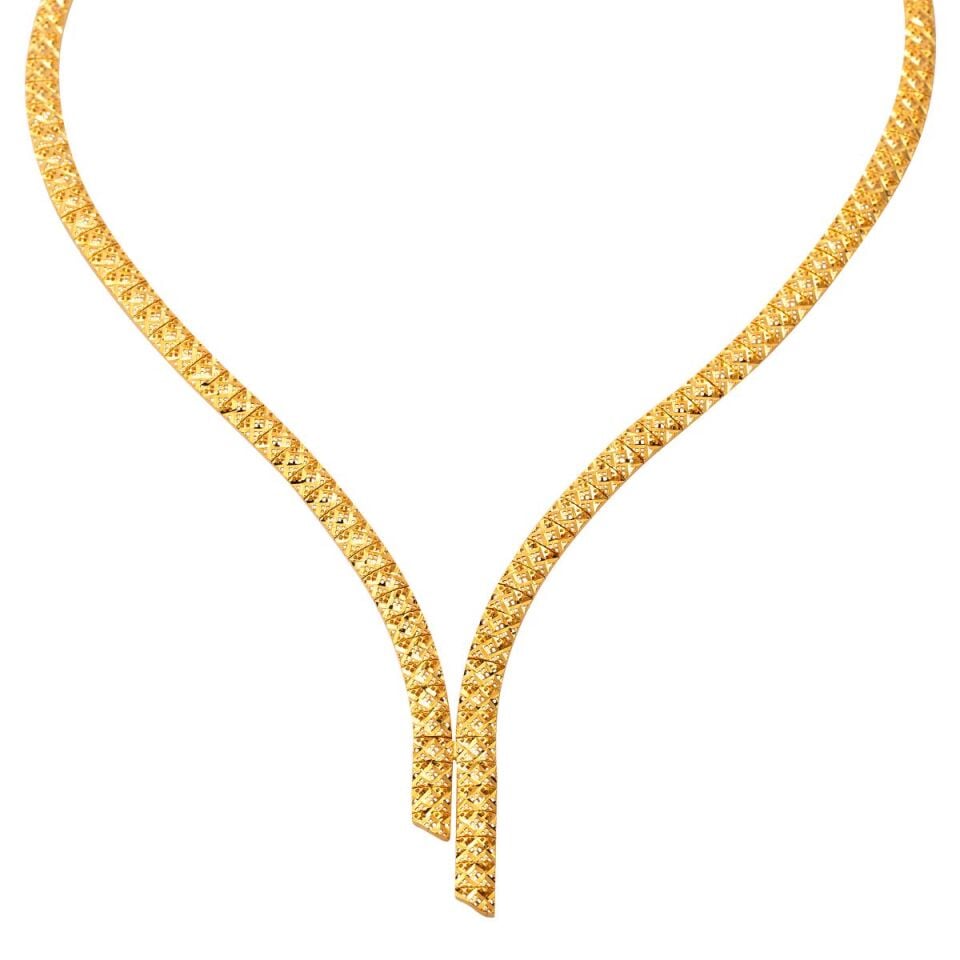 Princess Taşsız Altın Gerdanlık