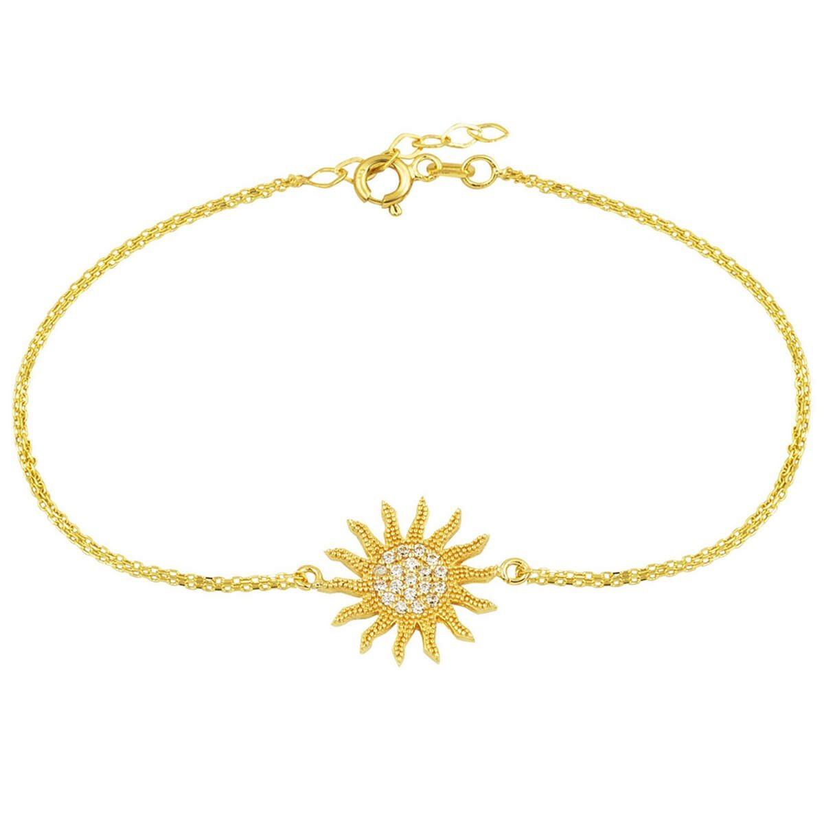 Güneş Model Altın Bileklik