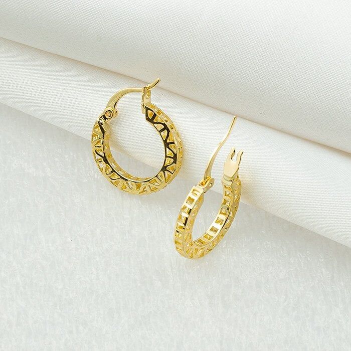 Favori Gold Mini İtalyan 14 Ayar Altın Küpe