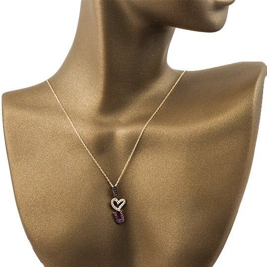 Favori Gold I Love You 14 Ayar Altın Kolye