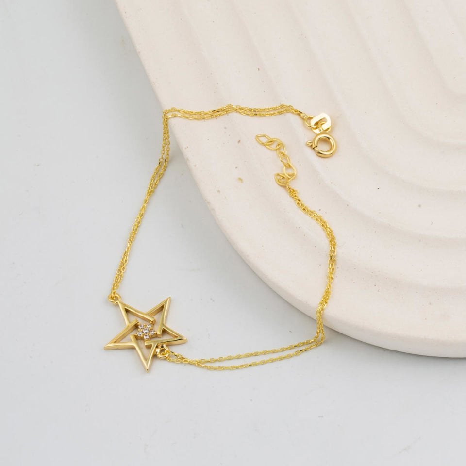 Yıldız Tasarım Altın Bileklik