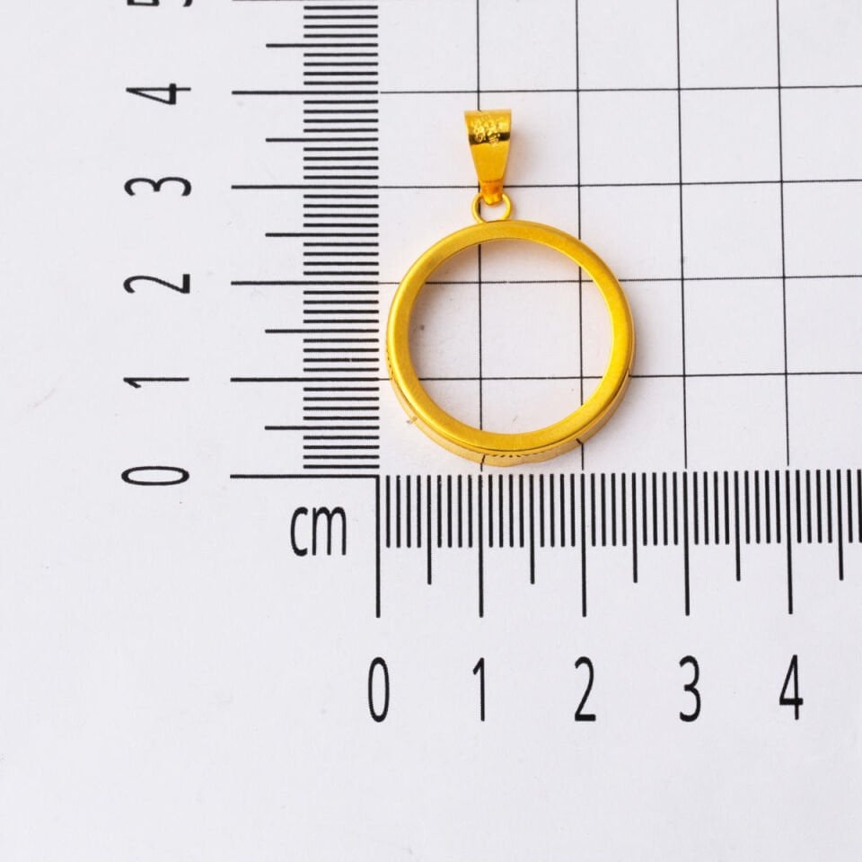 Yarım Altın Takılabilen 14 Ayar Kolye Ucu