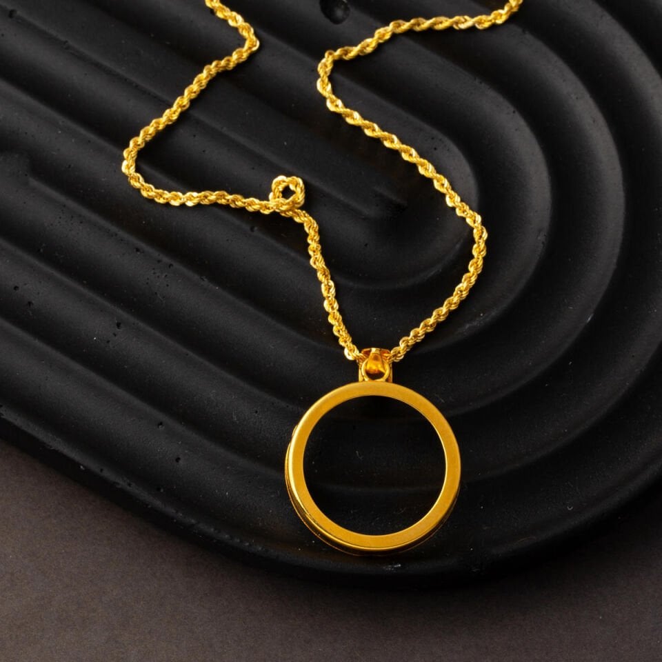 Yarım Altın Takılabilen 14 Ayar Kolye