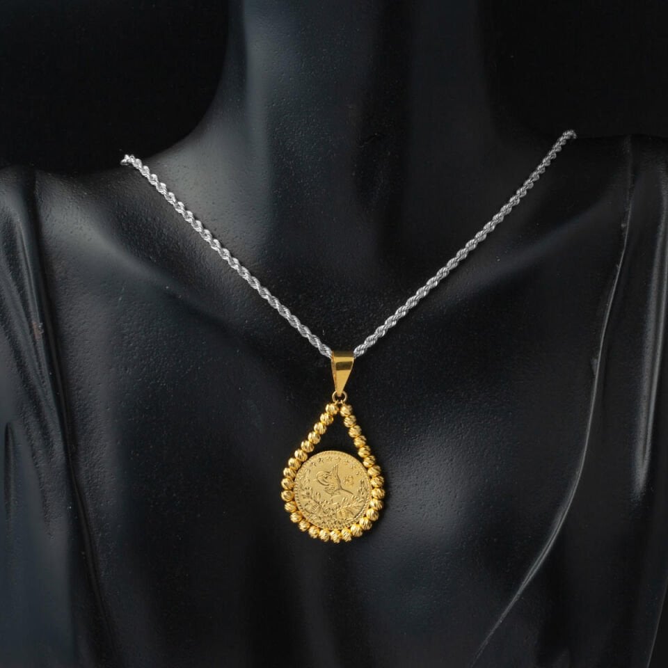 22 Ayar Yarım Reşatlı Dorikalı Kolye Ucu