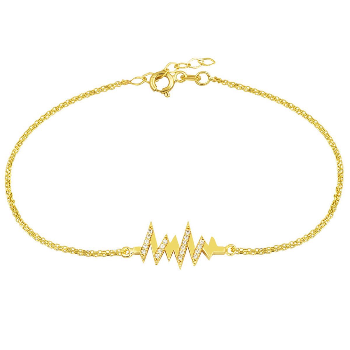 Kalp Ritmi Altın Bileklik