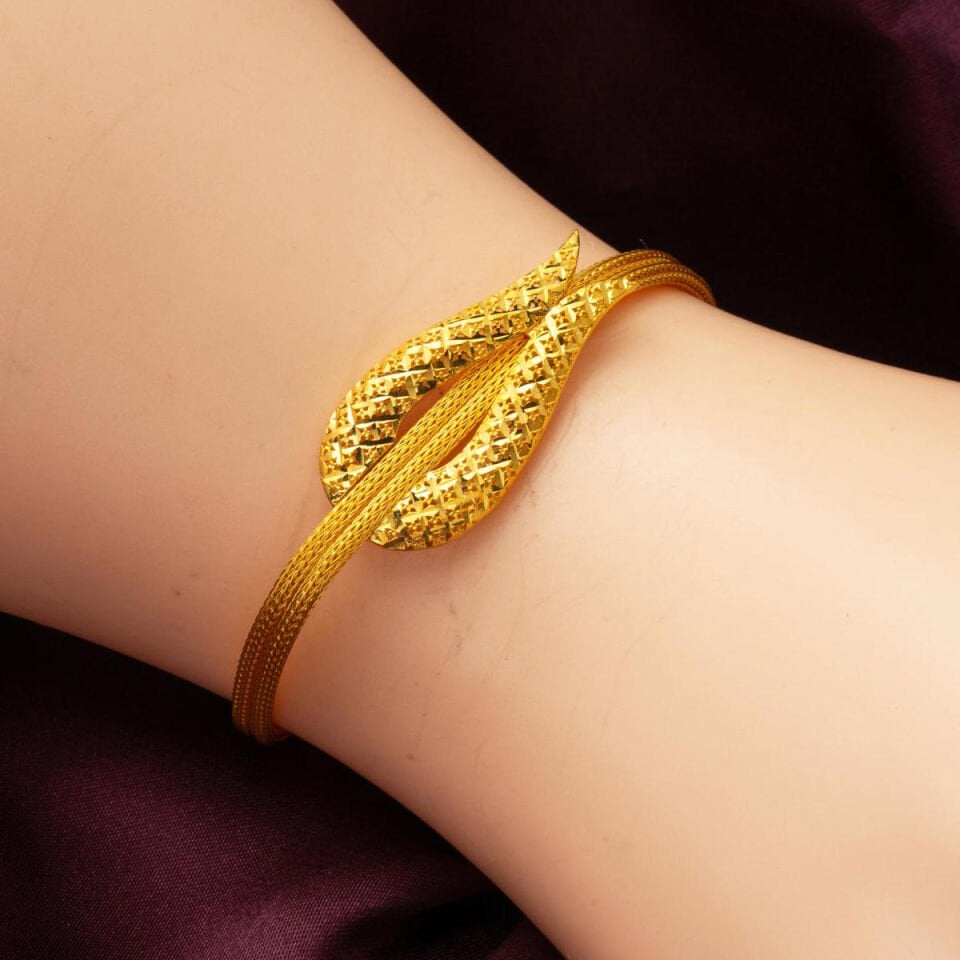 Lale Model 22 Ayar Altın Bileklik