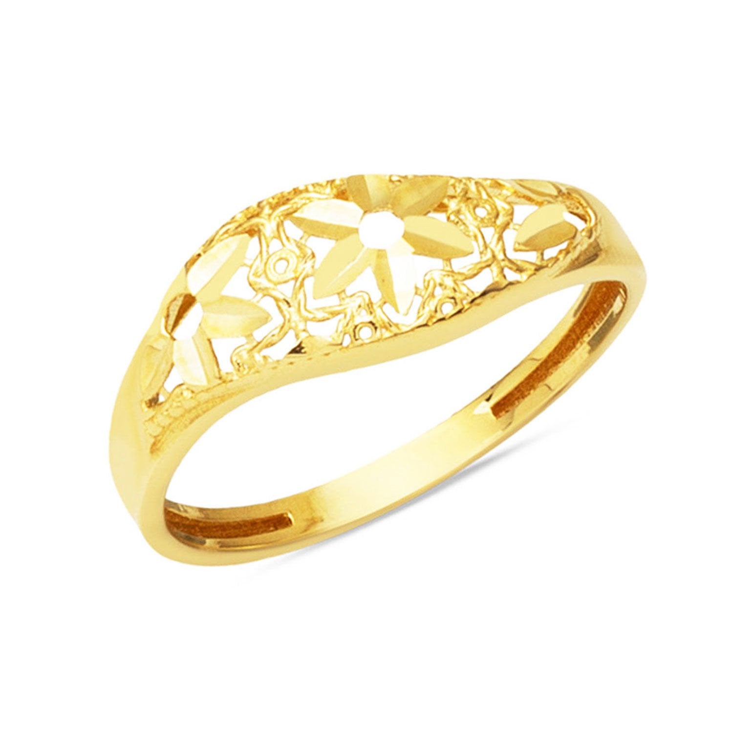Yaşam Çiçeği 14 Ayar Altın Yüzük