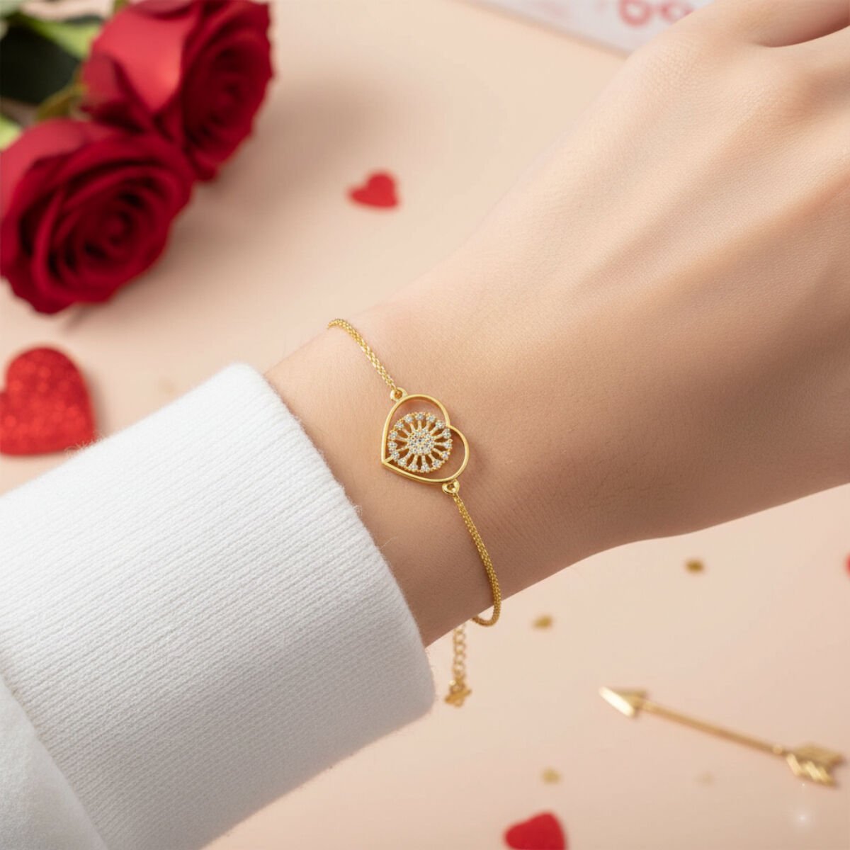 Minimal Tasarım Bileklik Altın