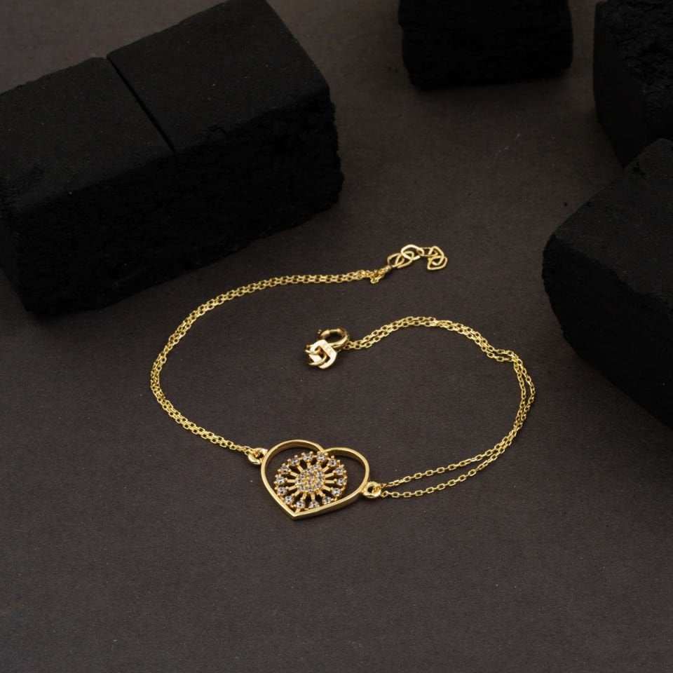 Minimal Tasarım Bileklik Altın