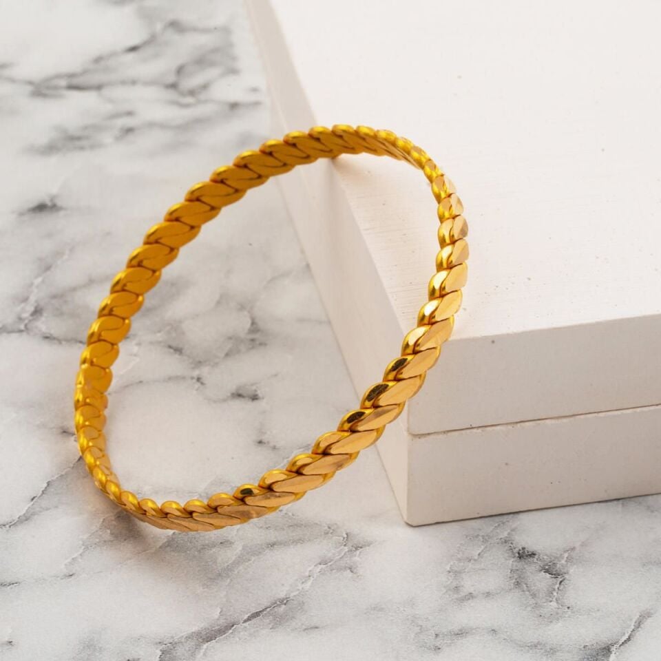 Üçlü Adana Burma 22 Ayar Altın Bilezik 34 Gr.