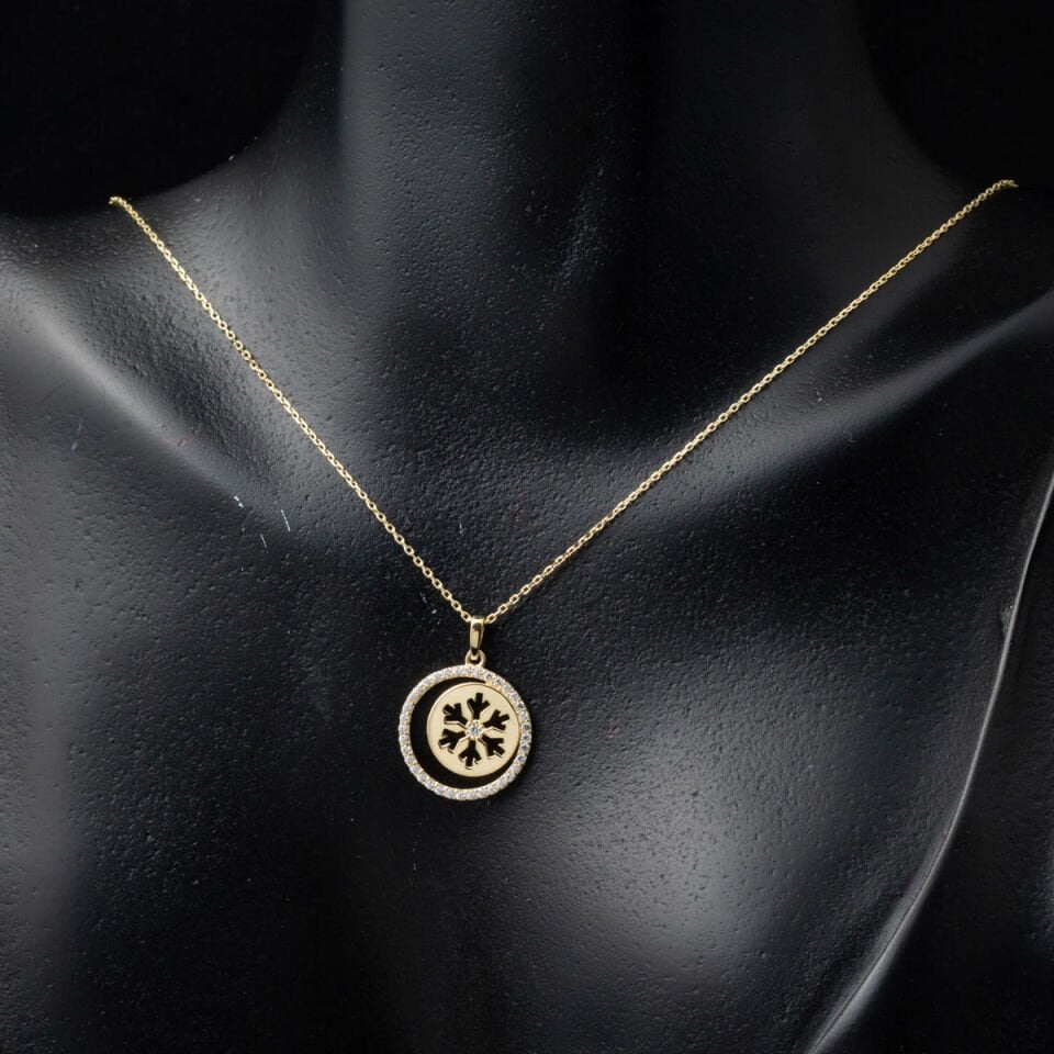 Kartanesi Sarı Altın Kolye