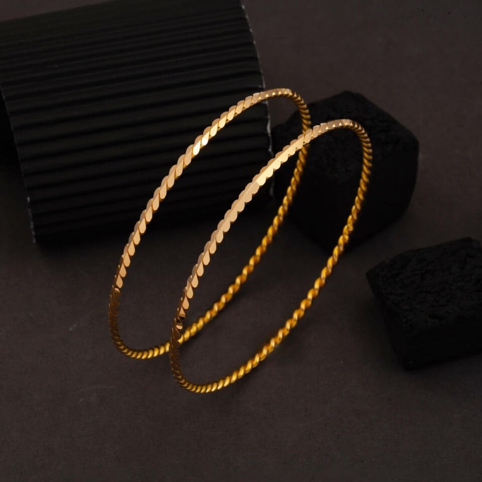 Burmalı Ajda Altın 22 Ayar Bilezik (2*7) 14 gr.