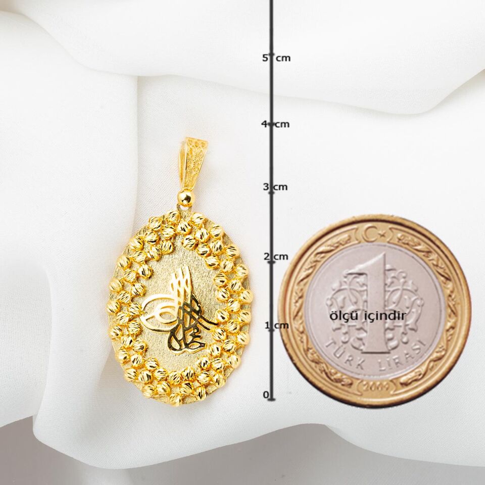 Dorika Tuğra Altın Kolye Ucu