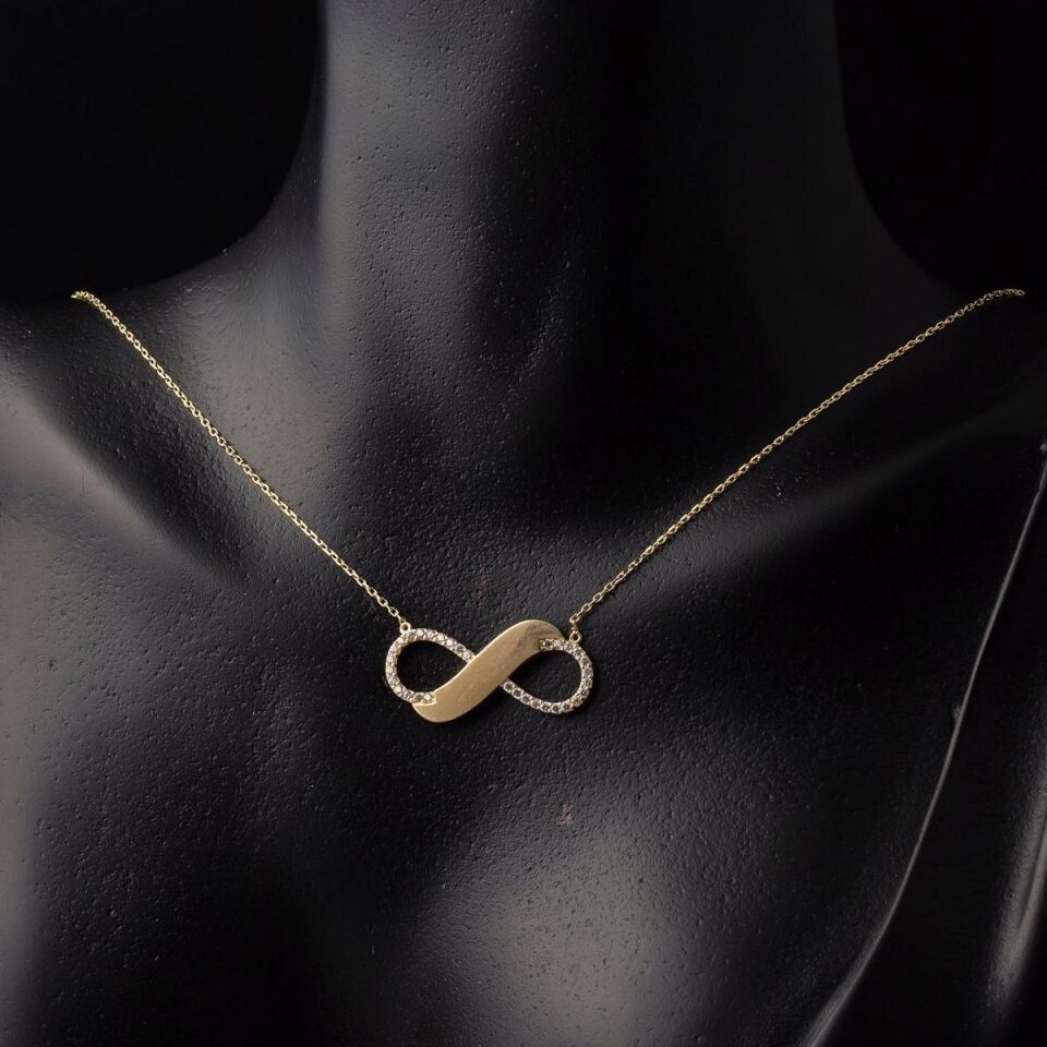 14 Ayar Altın Sonsuzluk Kolye