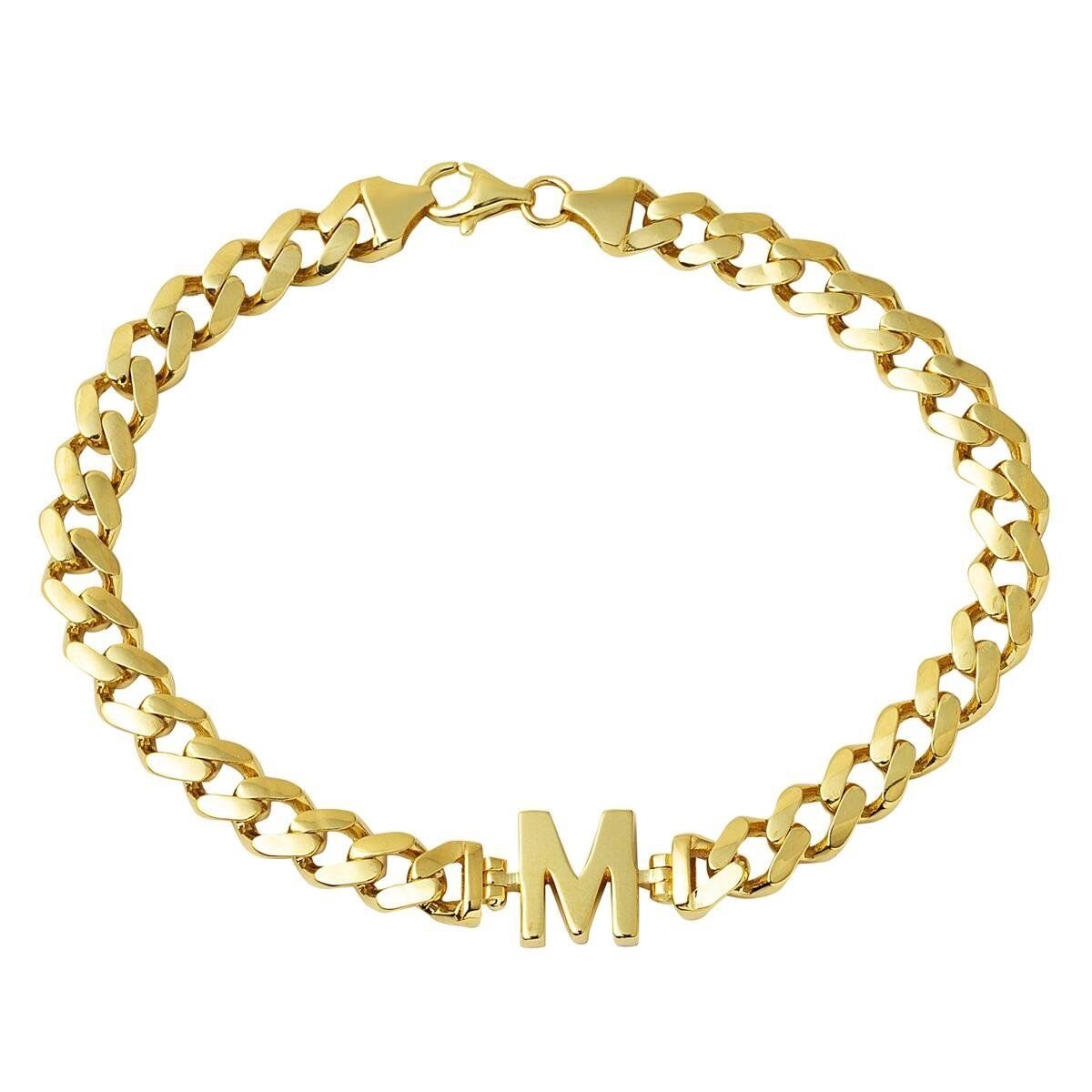 M Harfi 14 Ayar Altın Bileklik