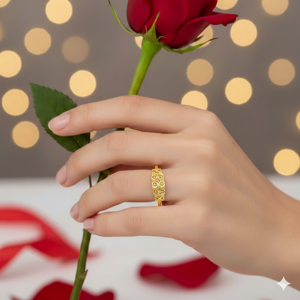 Telkari 14 Ayar Altın Yüzük