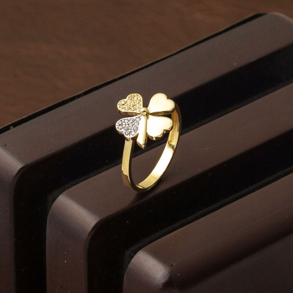 Yonca 14 Ayar Altın Yüzük